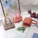 Women Summer Candy Colored Bag PVC Silicone Jelly Shoulder Messenger Bag