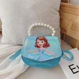 Mini Elsa Handbag Tote Girls Purse Shoulder Cartoon Messenger Bag