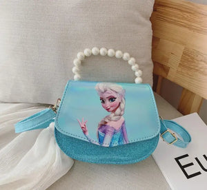 Mini Elsa Handbag Tote Girls Purse Shoulder Cartoon Messenger Bag