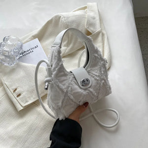 Women's Diamond Canvas Handbag