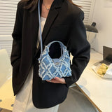 Women's Diamond Canvas Handbag
