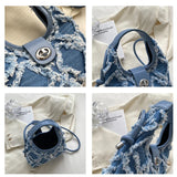 Women's Diamond Canvas Handbag