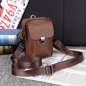 Men's Leather Shoulder Bag Mini Bag