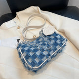 Women Denim Shoulder Bag Casual Handbag Crossbody Shoulder Bag