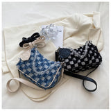 Women Denim Shoulder Bag Casual Handbag Crossbody Shoulder Bag