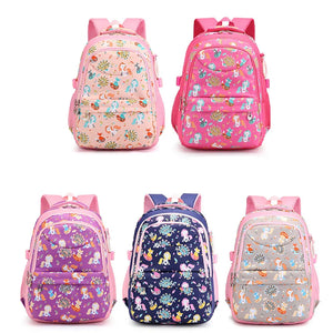 Waterproof Orthopaedics Schoolbags for Teenagers Girls Kids Backpack