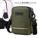 Reflective Outdoor Sports Messenger Bag Close Fitting Unisex Small Bag
