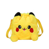 Cute Girl Plush Shoulder Bag Drawstring Doll Bag Women Small Shoulder Bag