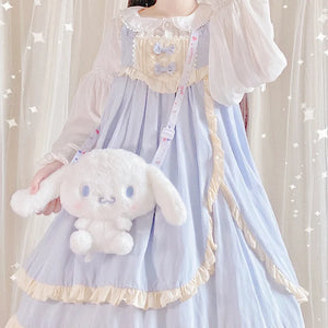 Plush Goose Women Shoulder Bag Girl Doll Crossbody Bag