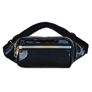 Laser PU Leather Chest Bag for Women