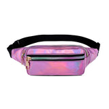Laser PU Leather Chest Bag for Women