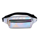 Laser PU Leather Chest Bag for Women
