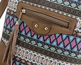 European American Printed Small Shoulder Bag Canvas Joker Messenger