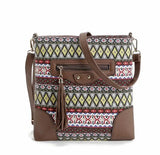 European American Printed Small Shoulder Bag Canvas Joker Messenger