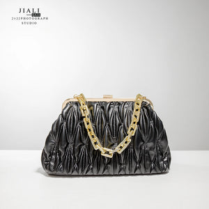 Quilted Soft Woven Shoulder Bag for Women