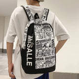 Graffiti School Backpack Large Capacity College Students Bookbag