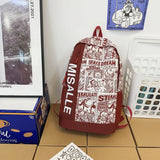 Graffiti School Backpack Large Capacity College Students Bookbag