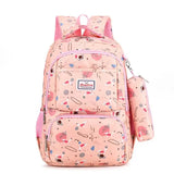 Printed Waterproof School Backpack for Kids Girls