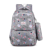 Printed Waterproof School Backpack for Kids Girls