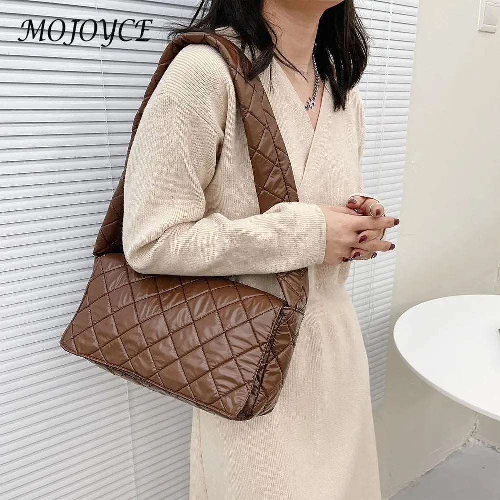 Women Space Padded Nylon Vintage Armpit Bag