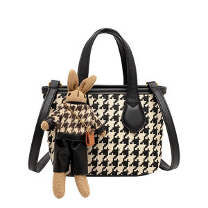Houndstooth Large Capacity Handbag