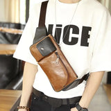 Men's Retro Shoulder Bag Messenger Chest Sports Waist Bag