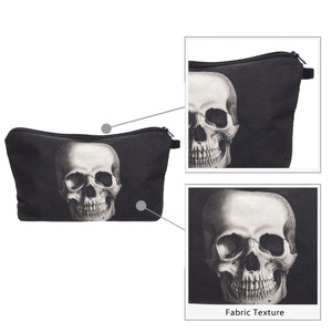 Skull Old-School Handbag Makeup Bag Organizer Kids Stationery Purse