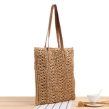Japanese Hand-Woven Seaside Holiday Straw Bag