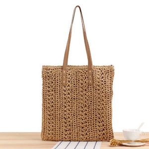 Japanese Hand-Woven Seaside Holiday Straw Bag