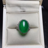 925 Silver Siberia Emerald Ring - Natural, Positive Energy