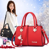 European American Pu Crossbody Bag Boston Handbag 28X11X19cm