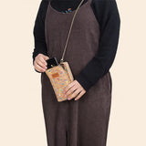 Retro Crossbody Bag Large Capacity Wallet Shoulder Bag