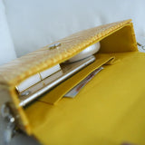 Crocodile Pu Acrylic Chain Buckle Shoulder Bag for Women
