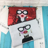 Sequins Envelope Clutch Shoulder Bag Crossbody Messenger Bag