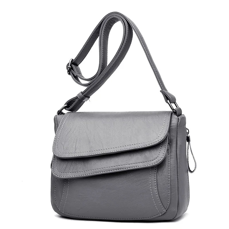 Small Leather Shoulder Bag for Women, Casual Travel Handbag