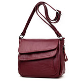 Small Leather Shoulder Bag for Women, Casual Travel Handbag
