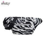 Plush Waist Bag Large-Capacity Portable Crossbody Chest Bag