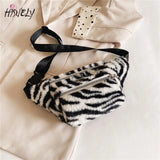 Plush Waist Bag Large-Capacity Portable Crossbody Chest Bag