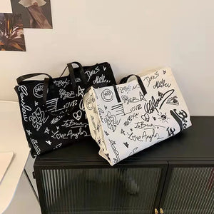 Western Graffiti Ladies Shoulder Bag