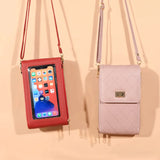Women's Long Clutch Purse Lock Buckle Zipper Shoulder Bag