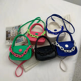 Acrylic Thick Chain Women's Bag Stitching Contrast Shoulder Bag