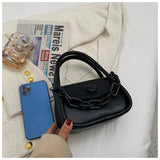 Acrylic Thick Chain Women's Bag Stitching Contrast Shoulder Bag
