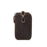Vintage Leather Key Case Flip Cover Brown