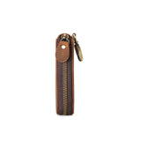 Vintage Leather Key Case Flip Cover Brown