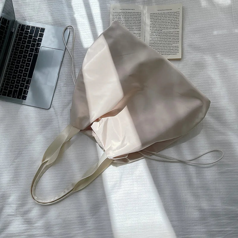 Casual Drawstring Shoulder Bag with Large Capacity