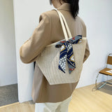 Temperament Ladies Straw Woven Shoulder Bag Retro Handbag Tote Bag