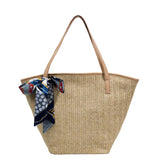 Temperament Ladies Straw Woven Shoulder Bag Retro Handbag Tote Bag