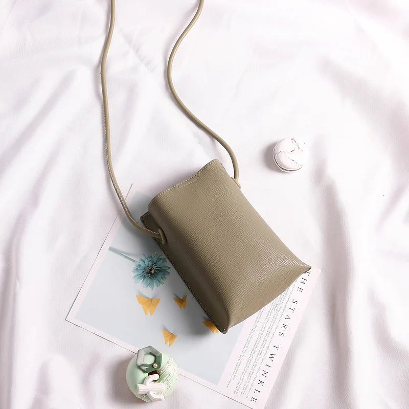 Vertical Mobile Phone Bag Female Satchel Handbag Mini Crossbody Shoulder Bag