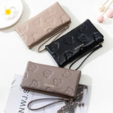 Women's Long Zipper PU Wallet Wrist Handbag