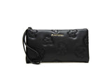 Women's Long Zipper PU Wallet Wrist Handbag